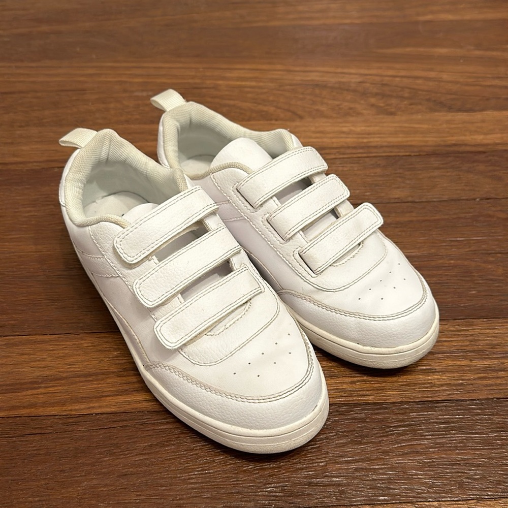 H&M Boys White Velcro Sneakers Kids Casual School Shoes EUR 34 US 2.5